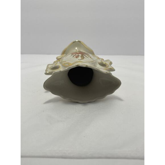 Crown Stafford china Hand Painted 5.5" Vase Figurine Set‎ Gold Trim Floral - Picture 12 of 16